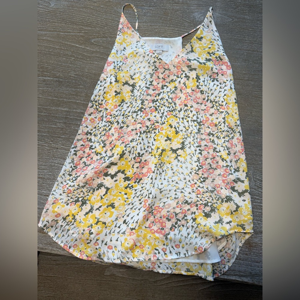 LOFT- Floral cami/ tank size small